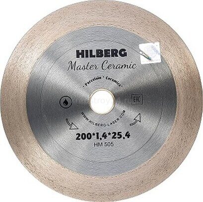 Диск алмазный отрезной 200x1.4x25.4 Hilberg Master Ceramic